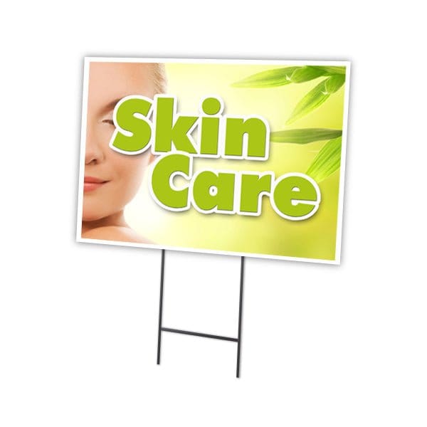 Signmission Skin Care Yard Sign & Stake outdoor plastic coroplast window, C-1824 Skin Care C-1824 Skin Care - main